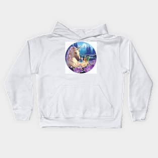 Unicorn with Fairy Kids Hoodie